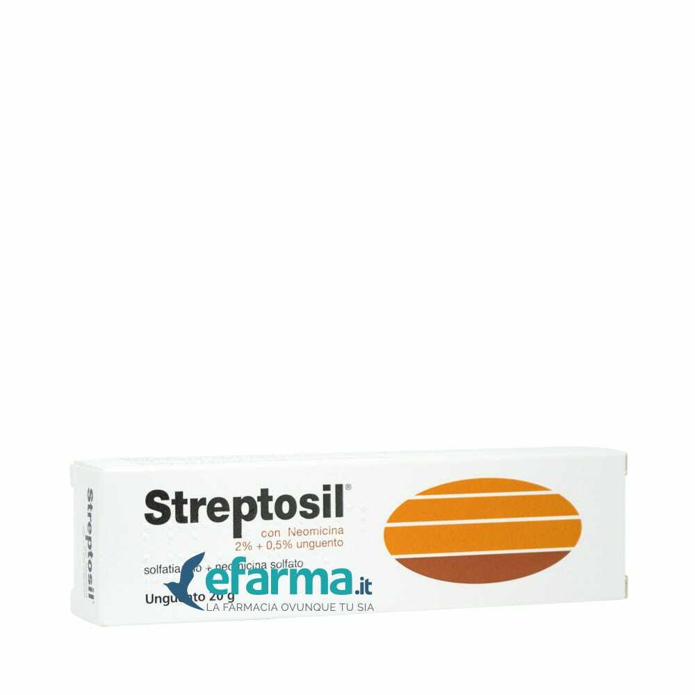 STREPTOSIL NEOMICINA*ung derm 20 g 2% + 0,5%