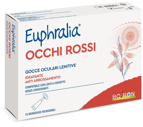 GOCCE OCULARI LENITIVE EUPHRALIA OCCHI ROSSI 15 FLACONCINI MONODOSE 0,5 ML